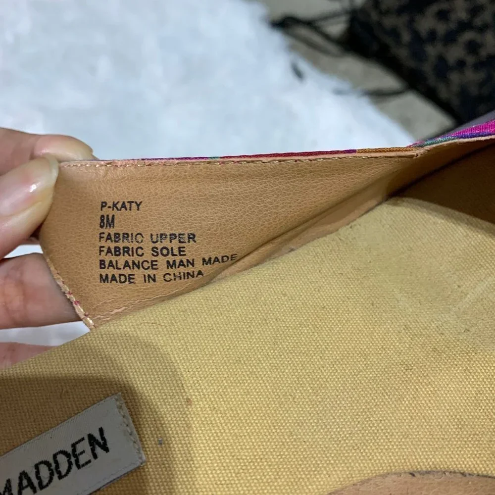 Steve Madden P-Katy Multicolor Espadrilles 8M